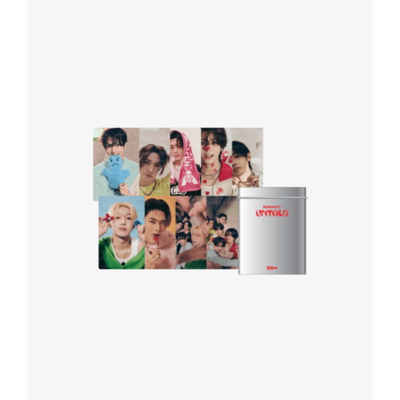 PHOTOCARD & TIN CASE SET ENHYPEN | OFFICIAL MERCH ROMANCE : UNTOLD
