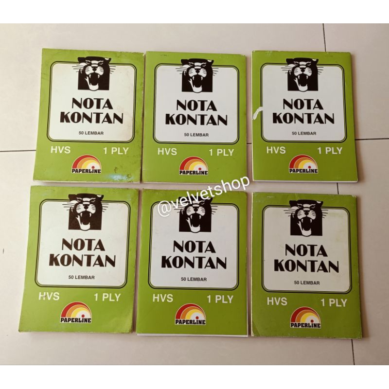 

Nota Kontan Paperline Besar 1 Ply 50 lembar (ketentuan order baca deskripsi di bawah)