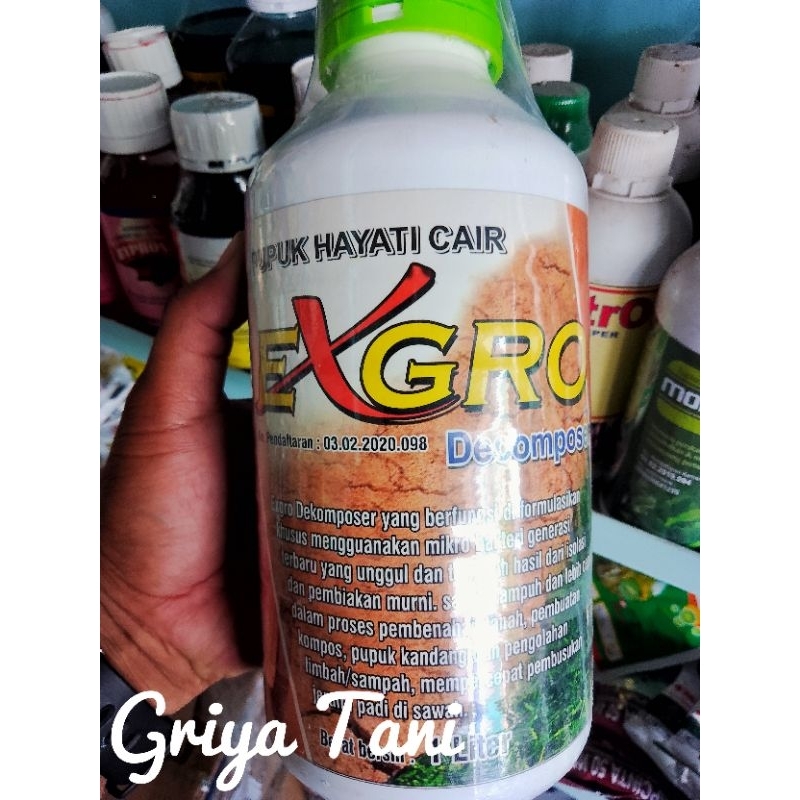 Pupuk Hayati Cair EXGRO Decomposer 1 Liter