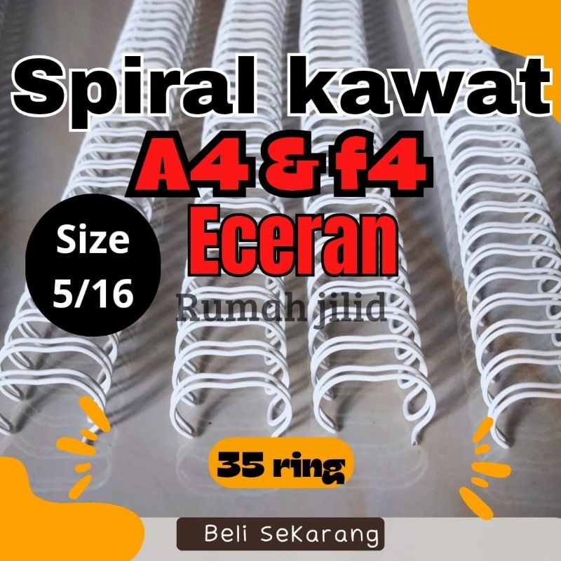 

SPIRAL KAWAT NO 5. 5 /16 ECERAN MURAH MERIAH