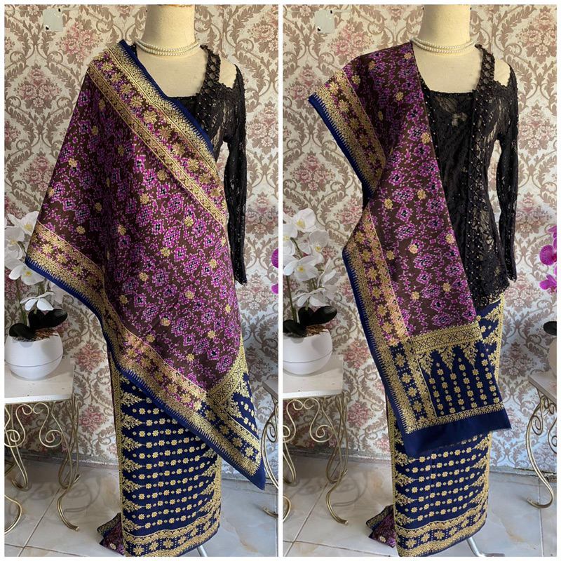 Songket Palembang Limar Ungu Gebeng