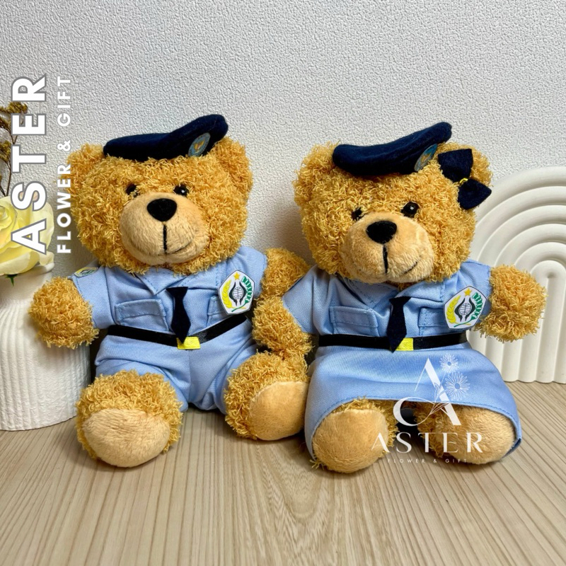 Boneka Teddy Bear Seragam Taruna KRIDA NUSANTARA 16cm
