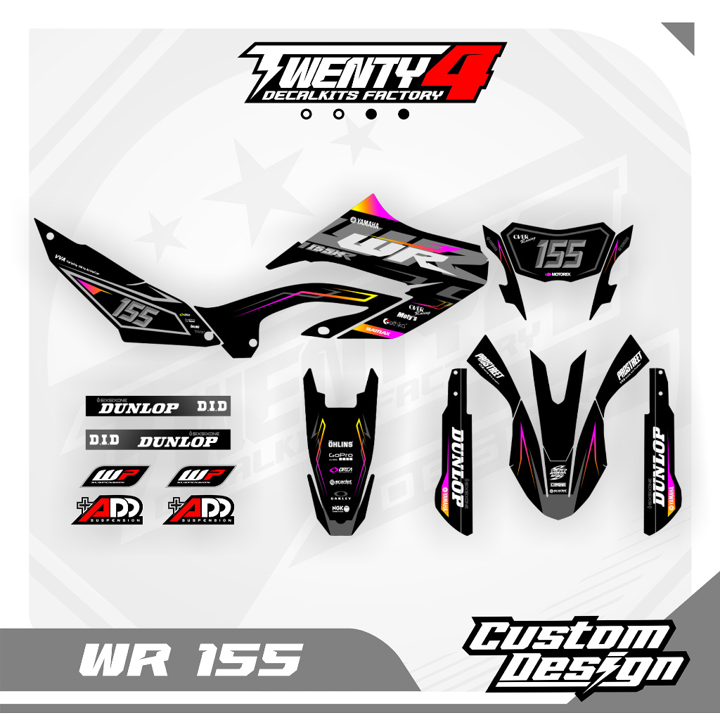 Decal Custom Yamaha Wr 155 Full Body - Decal Wr 155 Custom Design
