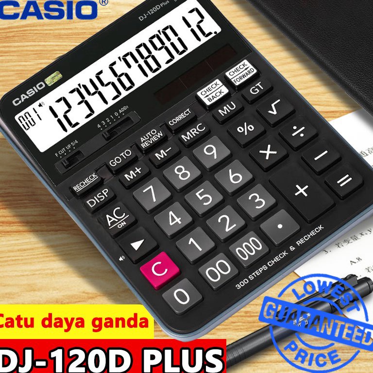 

KODE O6S7 Promosi mulai sekolahKalkulator Scientific Casio DJ12D PLUSMJ12D PLUS Kalkulator Meja Check Correct 1 asli