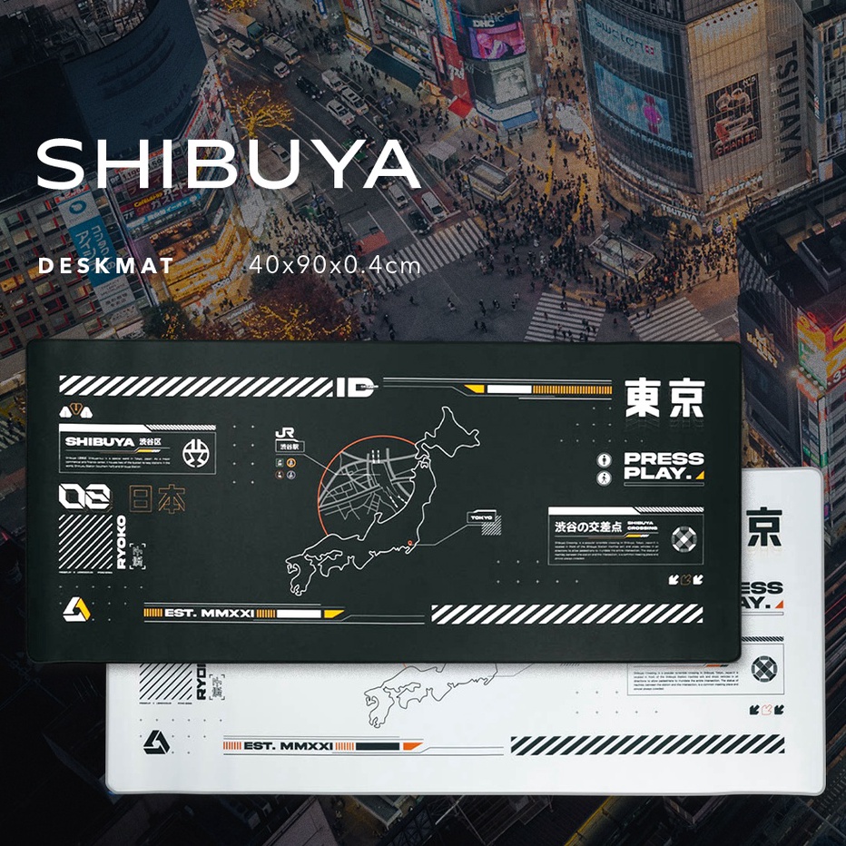 FG2 SHIBUYA Gaming Mousepad Deskmat by Press Play