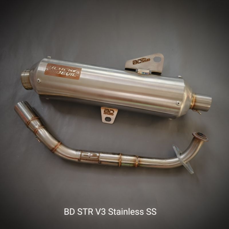 knalpot standar racing Black Devil new STR V3 Fullsystem VARIO 125/150 vario old vario new PCX 150