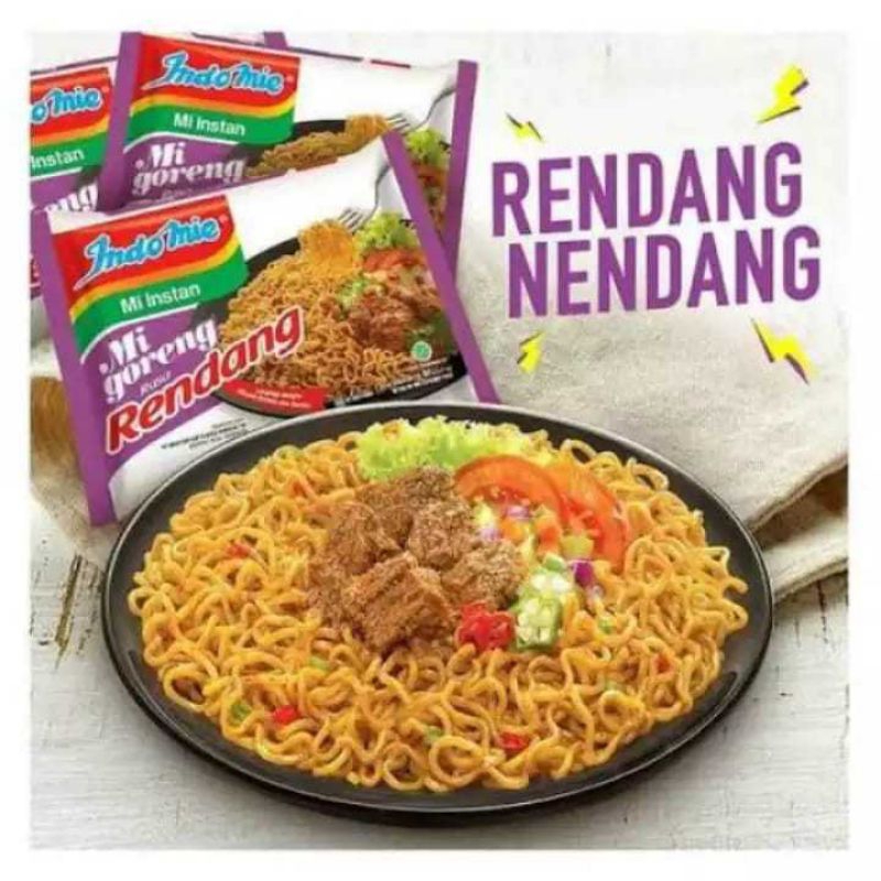 

Indomie Mie Goreng Instan Rasa Rendang 5x91gr