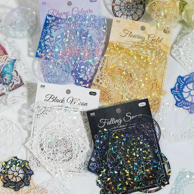 

20 Sheets per pack of PET Stickers Wrapped in a series Waterproof Sticker