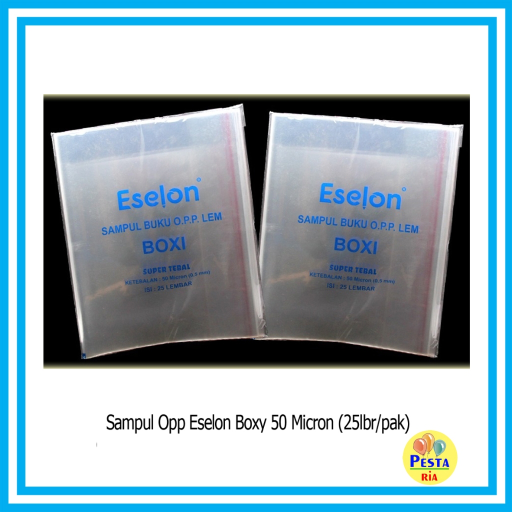 

Murah!! (1Pak isi 25Lembar) Sampul Buku Plastik Boxy, sampul Boxy lem, sampul buku plastik OPP