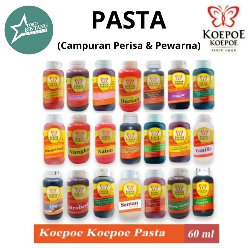 

Koepoe Koepoe Pasta 60ml/campuran perisa & pewarna/es doger/vanilla/durian/cokelat