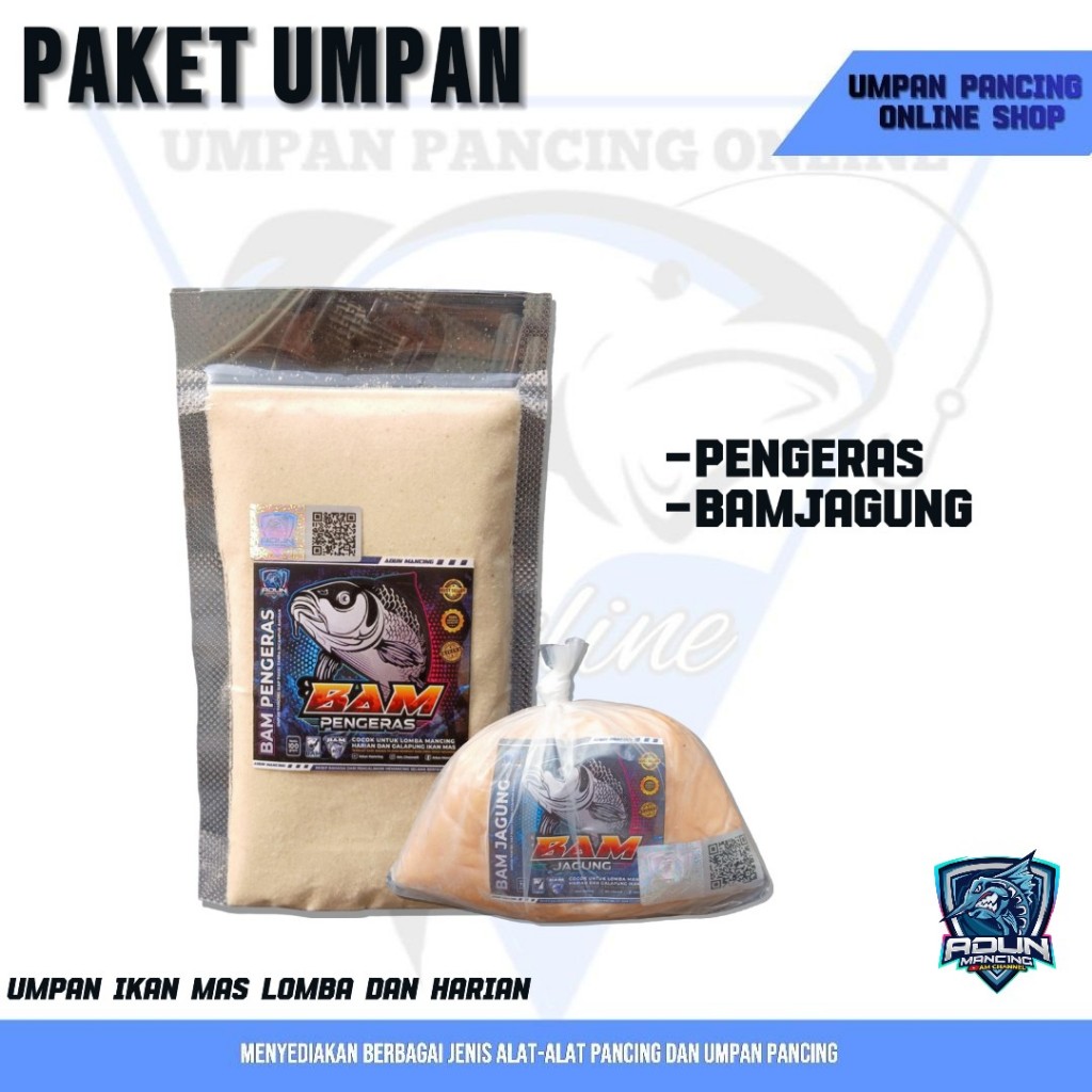 Sepasang umpan bam adun mancing  / pengeras umpan ikan mas lomba