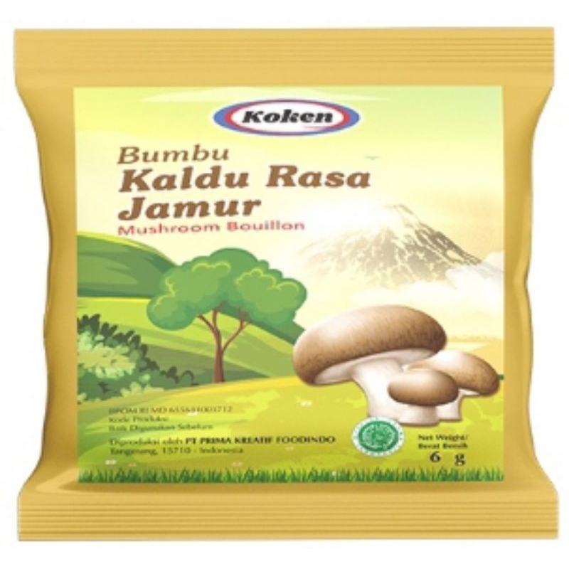 

Kaldu Jamur Sachet Koken 6gr kaldu jamur koken