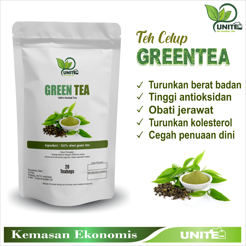 

[MURAH] GREENTEA TEH CELUP ASLI 100% PENURUN BERAT BADAN