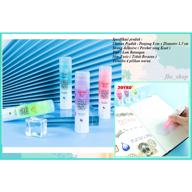 

Lem Kertas Lem Batangan Glue Stick Joyko GS-112 Non Toxic