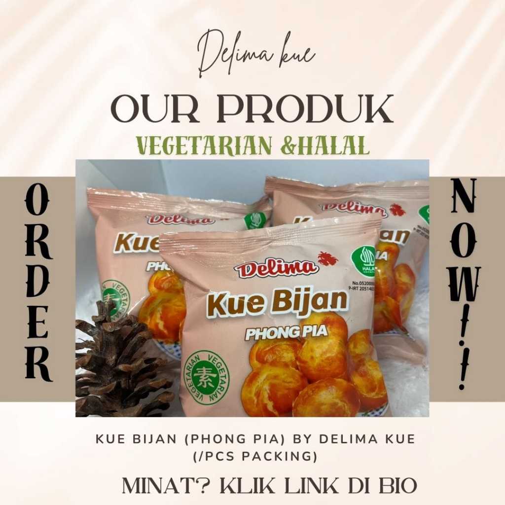 

KUE BIJAN/PCS Delima kue Khas Riau|kue kering Enak&Gurih|100%Halal&vegetarian