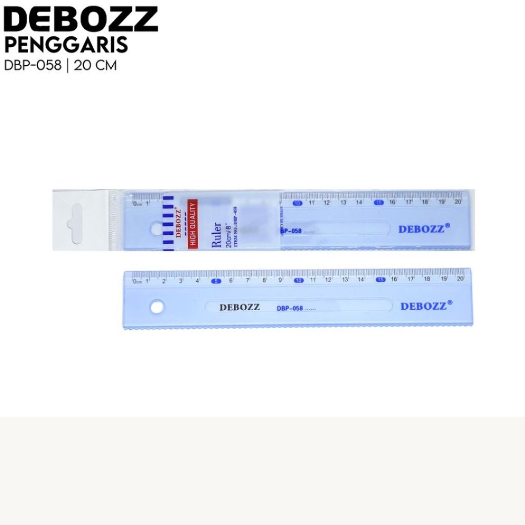 

Penggaris Mika Debozz 20 cm DBP-058