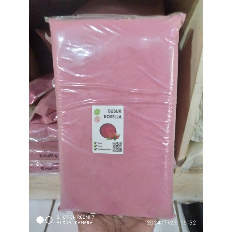 

bubuk serbuk rosella 500g kering murni