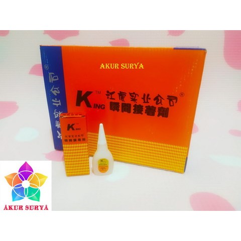 

Promo 1 BOX (50 PCS) LEM KOREA KING - LEM SETAN - LEM SERBA GUNA - LEM TETES CAIR - LEM POWER GLUE -