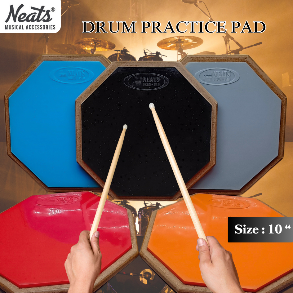 DRUM PAD / DRUM PRACTICE PAD / PAD DRUM  NEATS 10 INCH