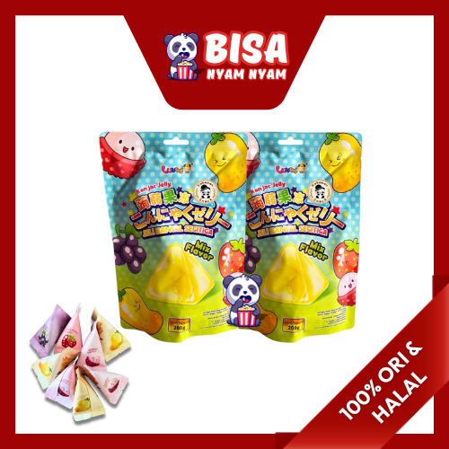 

HALAL SNACK - [1 Pack] PERMEN JELLY SEGITIGA LUVMI ISI 200 GR