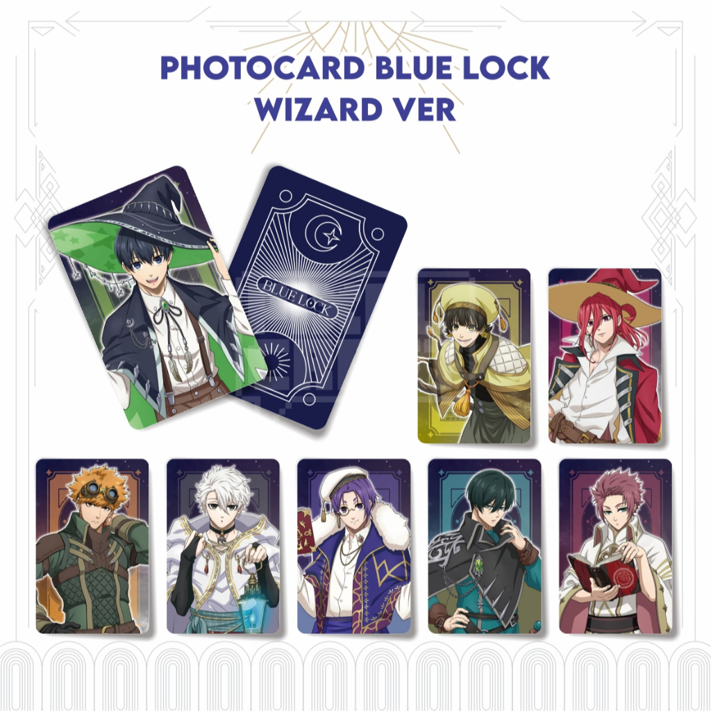 Photocard Karakter Anime BLUE LOCK (Wizard Ver.)