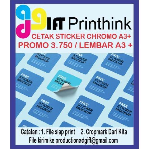 

Cetak Stiker CHROMO / Cetak Stiker Label Kemasan sudah cutting