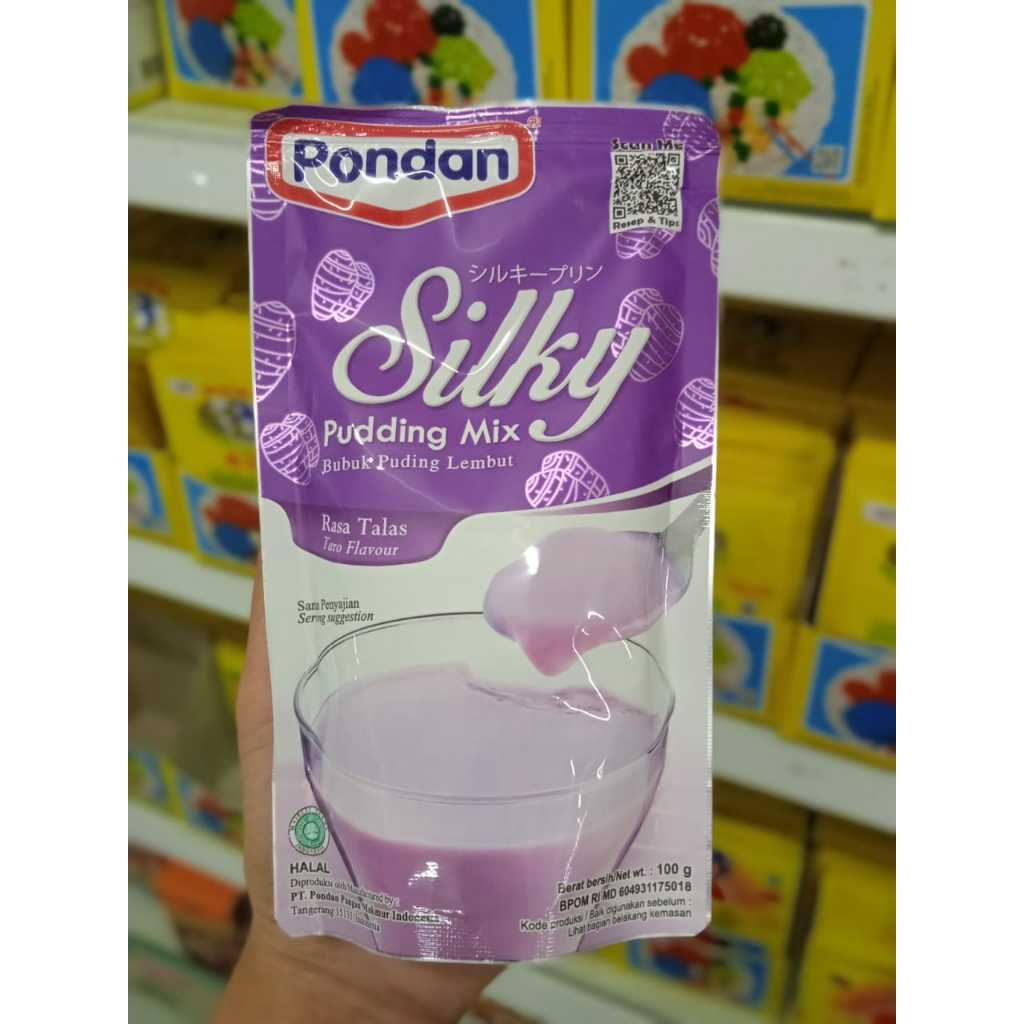 

Pondan Silky Puding Mix Rasa Taro 100gr