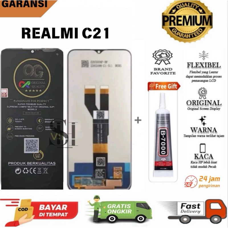 LCD TOUCHSCREEN REALME C21 FULLSET ORIGINAL