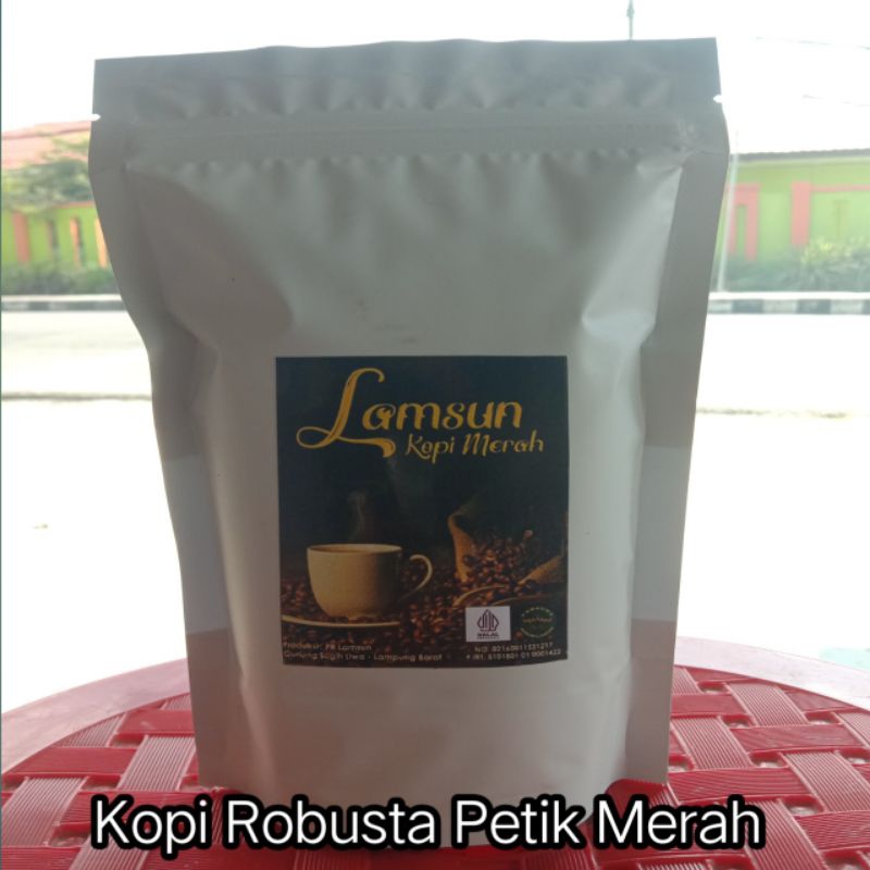 

Kopi Bubuk Robusta Liwa Petik Merah 250g