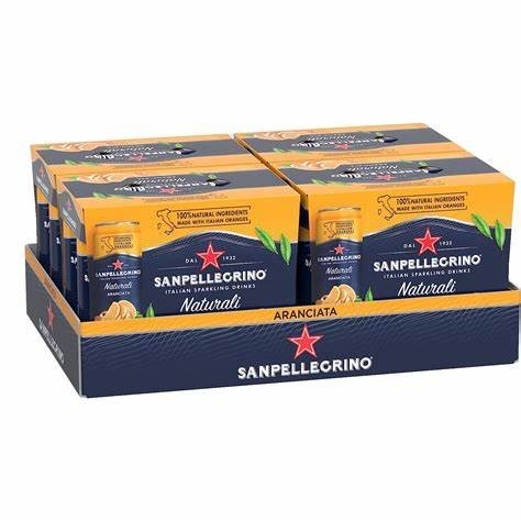 

San Pellegrino Naturali Aranciata 1dus isi 24Can 330ML Sparkling Drink