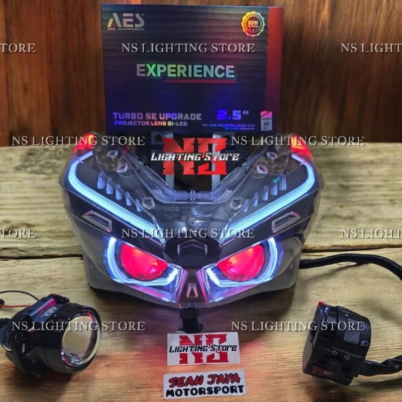 NEW PROJI BILED AES TURBO SE EXEPERINCE 60WATT DEVIL RGB VARIO 125 150 NEW SEPAKET REFLEKTOR