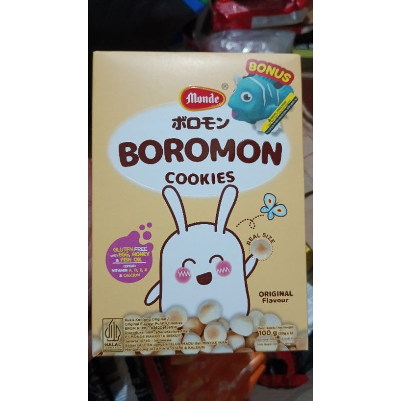 

MONDE BOROMON COOKIES/ KUKIS KENTANG ORIGINAL 100 GRAM ( 5x20gr )