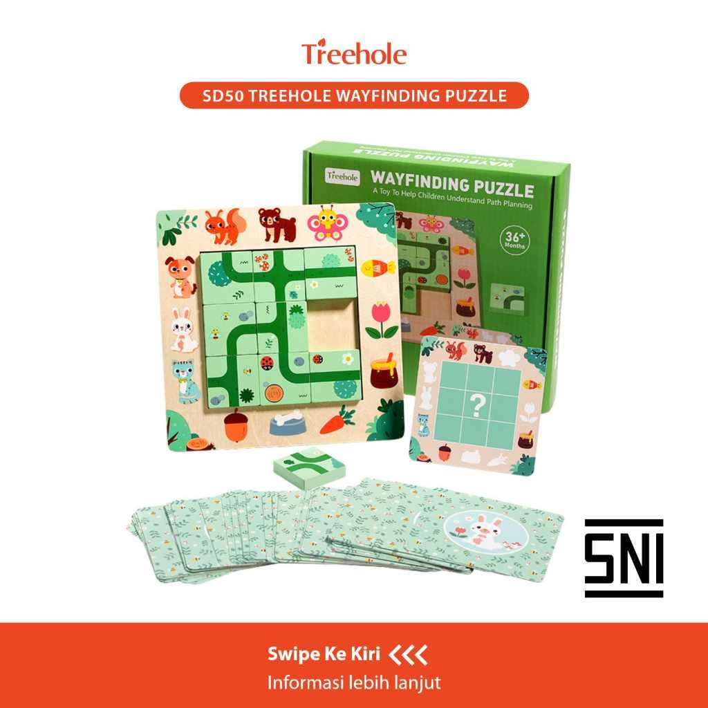 Beringin Toys - Treehole Wayfinding Puzzle / Mainan Montessori Pazel Kayu Edukasi Anak SD50