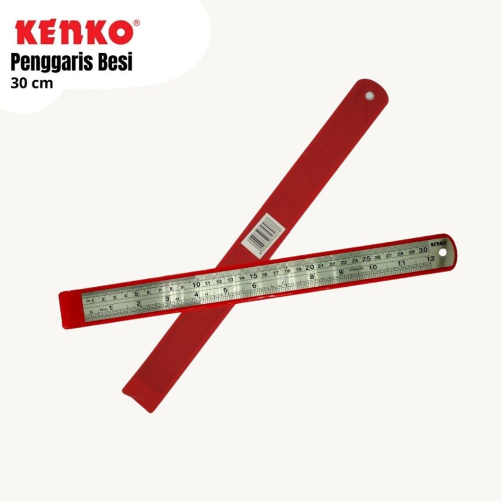 

GARISAN / PENGGARIS BESI STAINLESS STEEL KENKO 15 20 30 40 CM