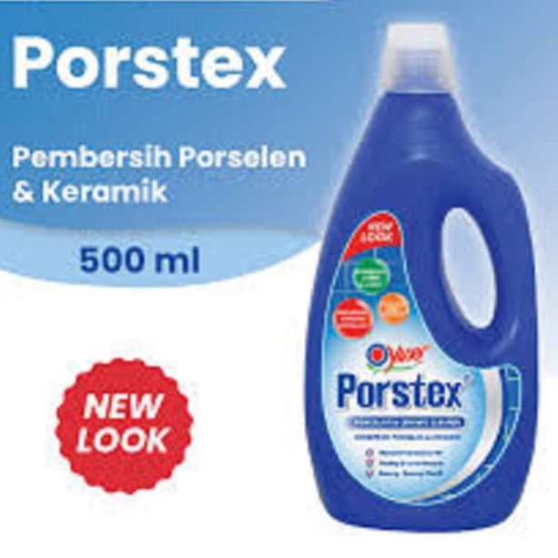 Yuri PORSTEX Porselen Botol Biru 500ml Pembersih Lantai Keramik Kamar Mandi