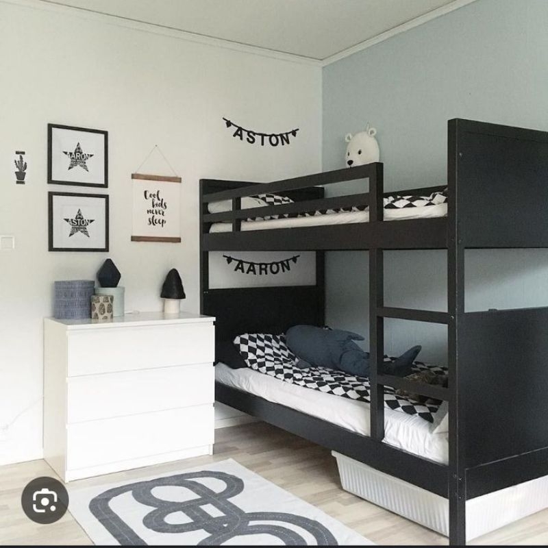 Kasur anak tingkat 2 bahan kayu, Ranjang anak tingkat 2, Tempat tidur tingkat bahan kayu berkualitas