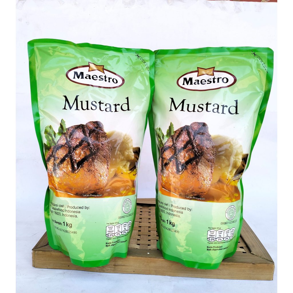 

MAESTRO MUSTARD SUACE 1 KG ENAK, LEZAT, GURIH