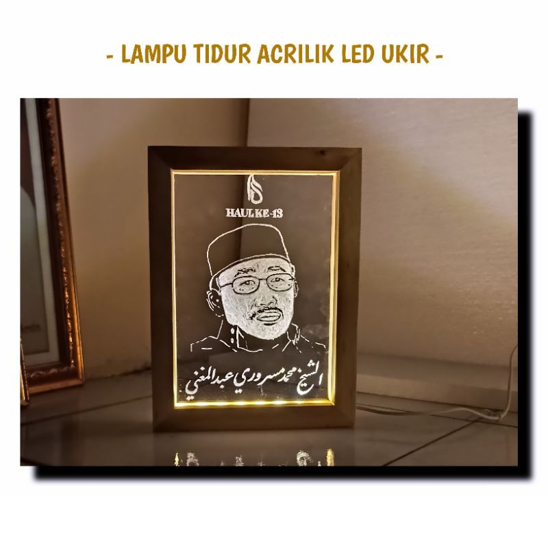 LAMPU TIDUR ACRYLIC || ACRYLIC LED UKIR