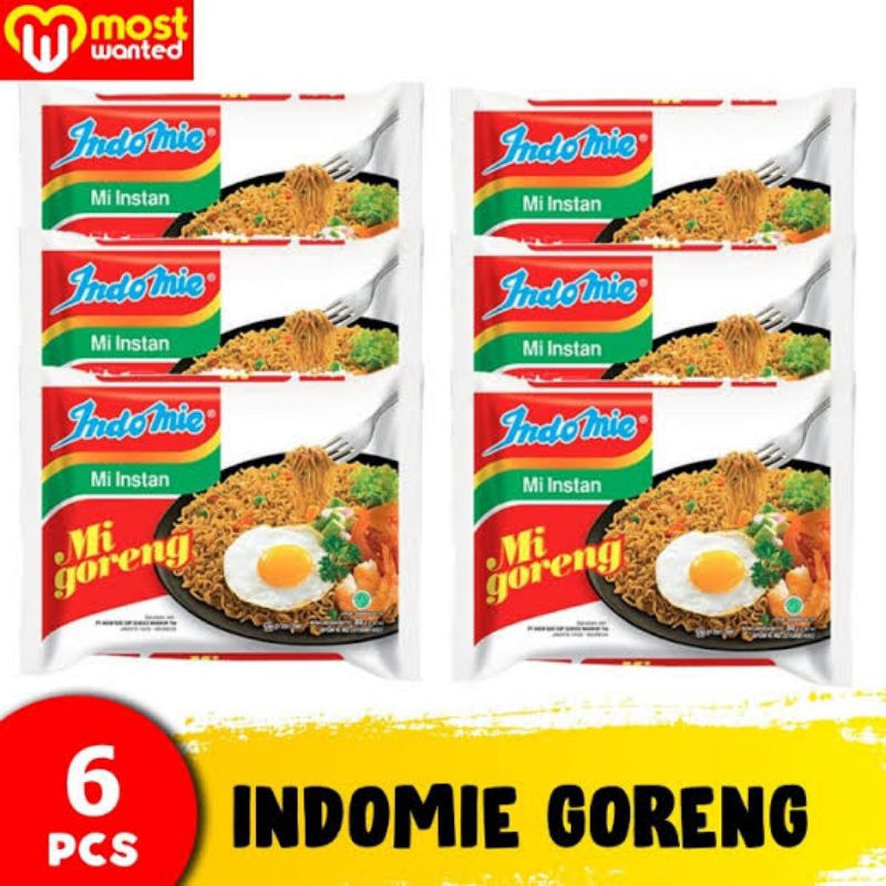 

(BISA COD) INDOMIE GORENG JUMBO ISI 6 PCS