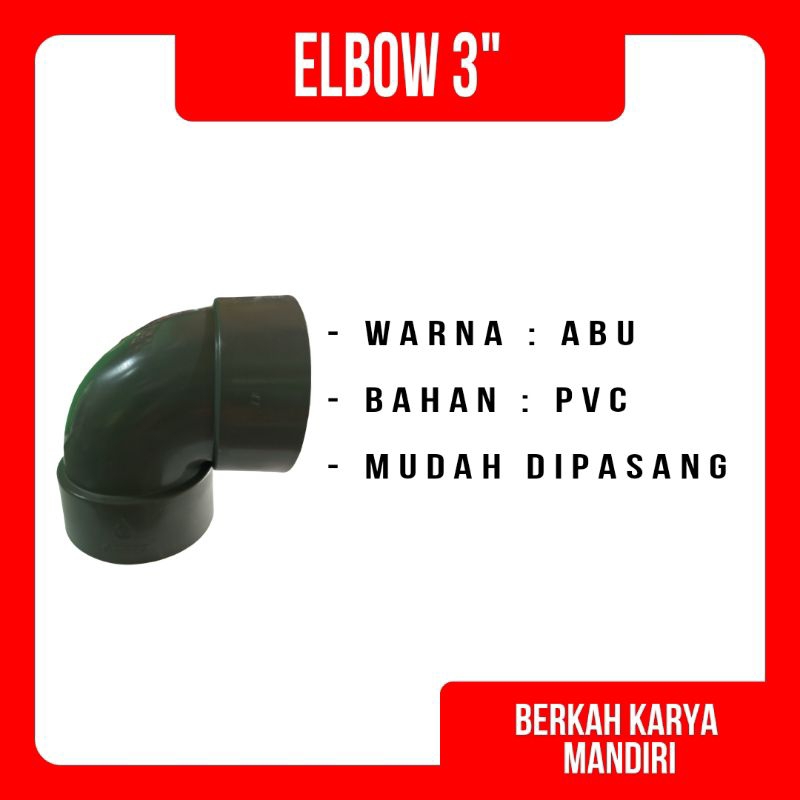 Knie 3" Inch AW Grest / Knee 3 Inch PVC / Kniee Elbow 3 Inch / L 3 Inch