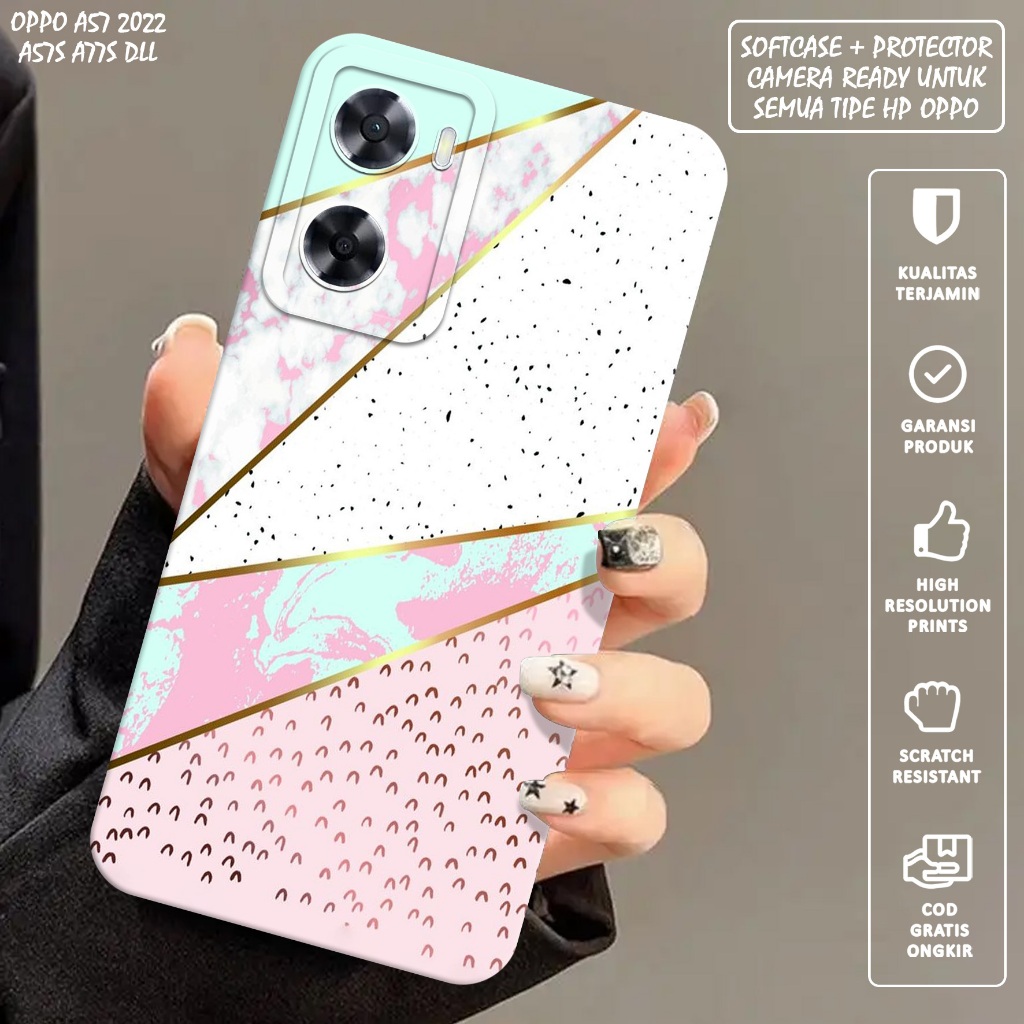 CASE OPPO A57 A57S A77S - Casing Hp Oppo A57 A57S A77S - Softcase Oppo A57 A57S A77S Motif (MARBLE T