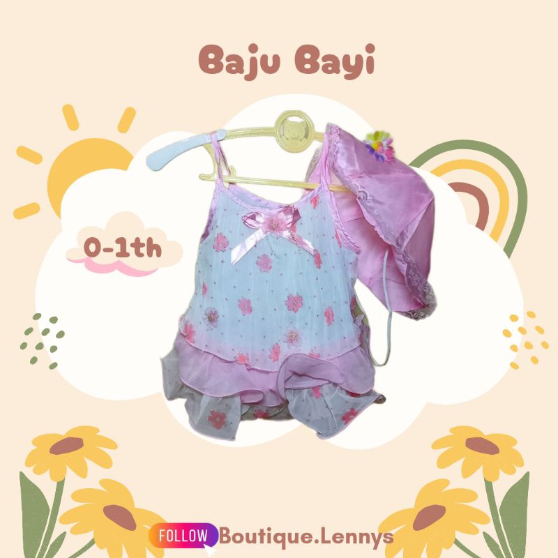 BAJU ANAK EX RAMAYANA MALL SET DRESS BAYI