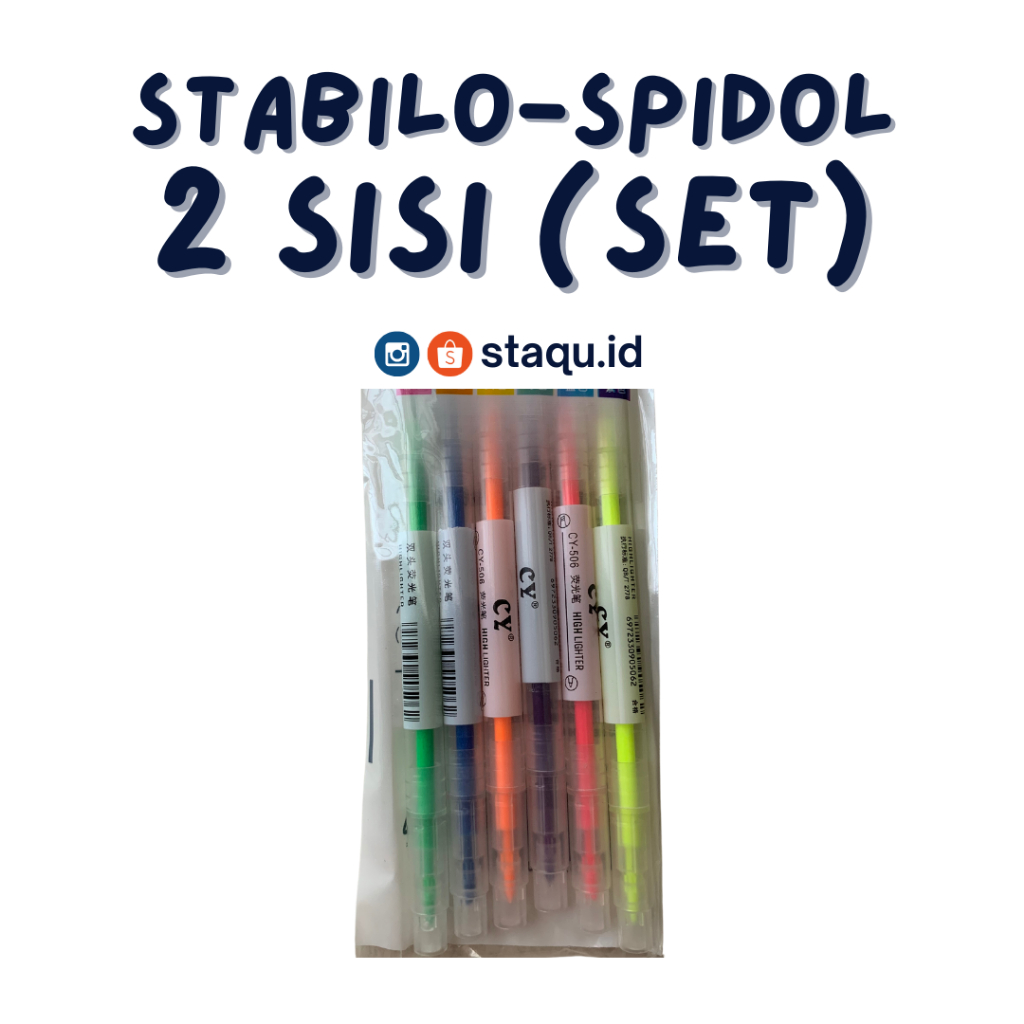 

staqu.id STABILO-SPIDOL 1 SET ISI 6 PCS