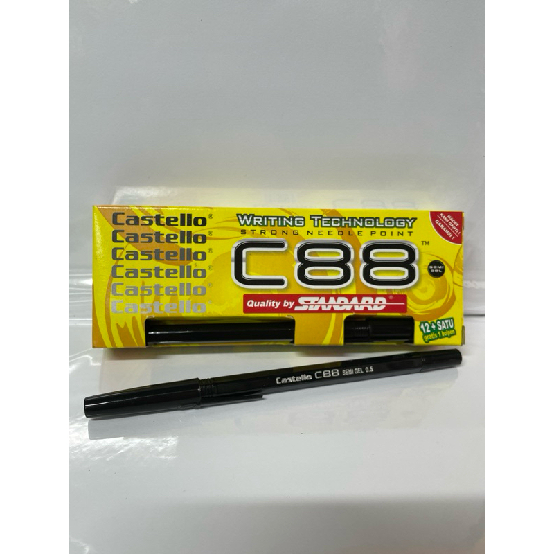 

PULPEN STANDAR CASTELLO C-88 HITAM 12pcs