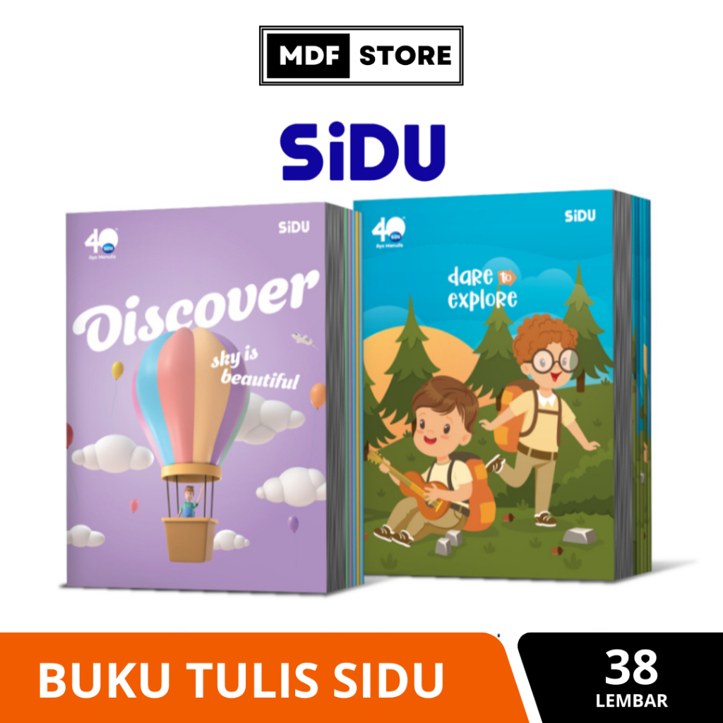 

Buku Sekolah Sidu Buku Tulis Sidu Sinar Dunia Isi 38 Lembar 1 pack Isi 10 Buku