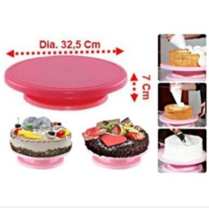 cake tray/ meja putar/ tatakan kue putar/alas putar