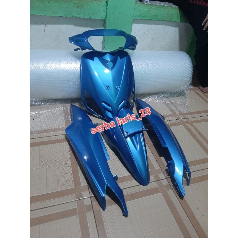 body full halus abs mio sporty/smile warna biru muda berkualitas