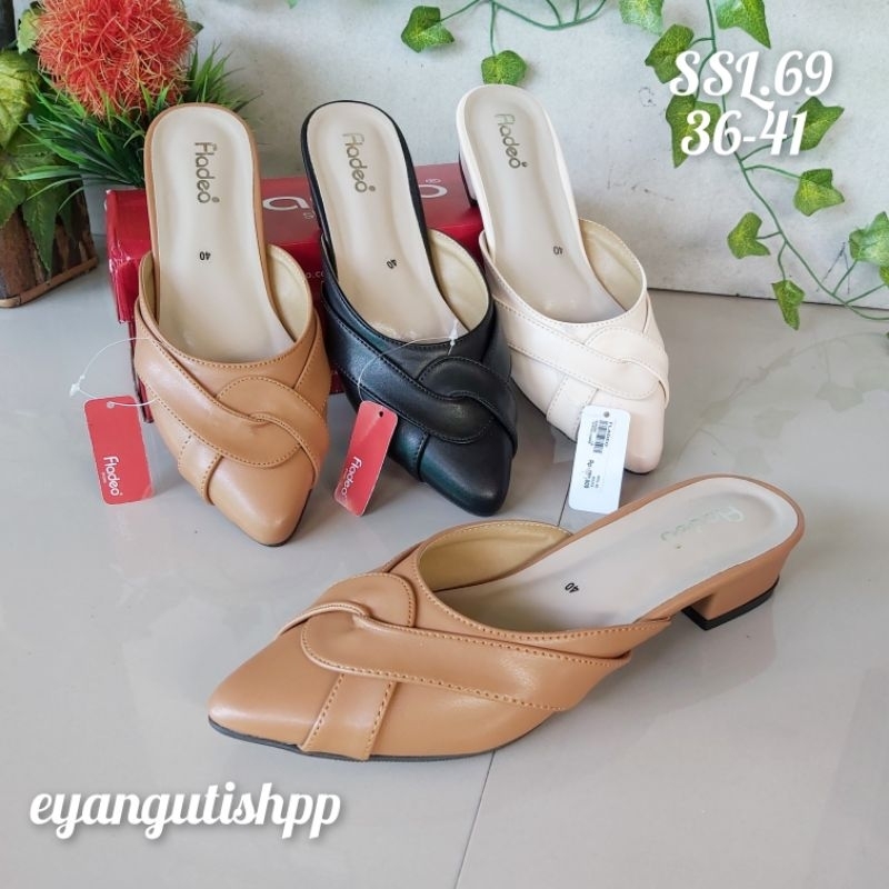 [SSl.69] Sepatu sandal pesta wanita hak 3cm / Sepatu Sandal Fladeo tutong bustong wanita  hak 3cm / 