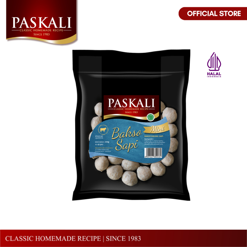 

Bakso Sapi Mini Paskali 200 gram