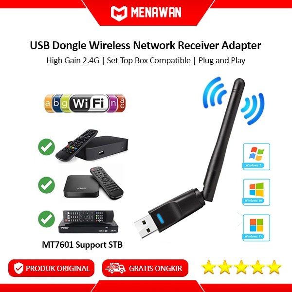 Wireless Lan Network USB Wifi Dongle USB Wifi External STB Set Top Box PC Komputer Original